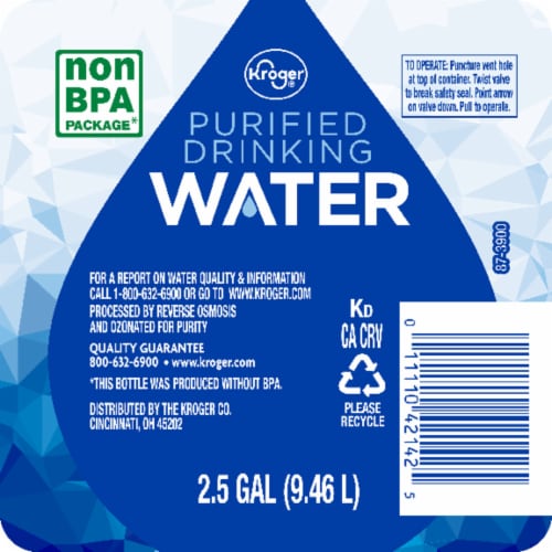 Kroger® Purified Drinking Gallon Water, 1 gallon - Fry's Food Stores