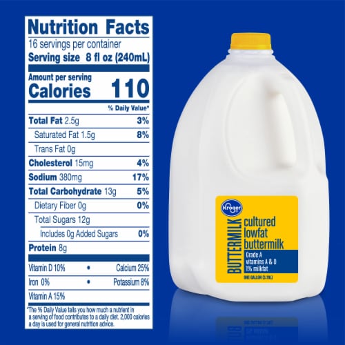 Kroger® Cultured 1% Lowfat Buttermilk Gallon Perspective: left