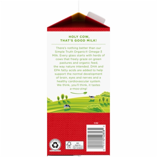 Simple Truth Organic® Whole Milk with DHA Omega-3 Perspective: left