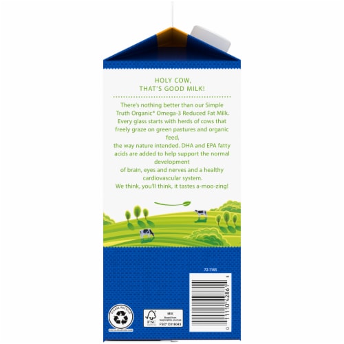 Simple Truth Organic™ 2% Reduced Fat Milk with DHA Omega-3 Perspective: left