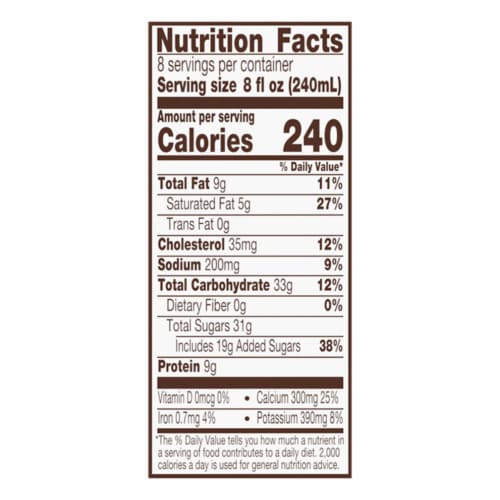 Kroger® Grade A Chocolate Milk Perspective: left