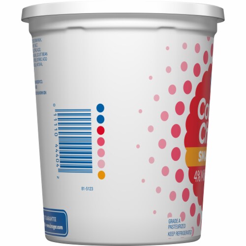 Kroger® 4% Milkfat Small Curd Cottage Cheese Tub Perspective: left