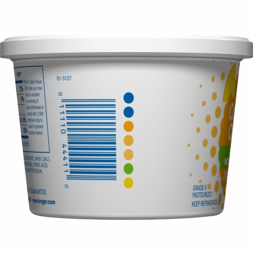Kroger® Low Fat Small Curd Pineapple Cottage Cheese Perspective: left