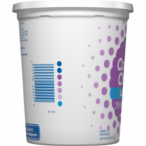 Kroger®  2% Lowfat Small Curd Cottage Cheese Perspective: left