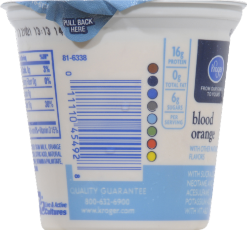 Kroger® Lite Blood Orange Greek Yogurt Perspective: left