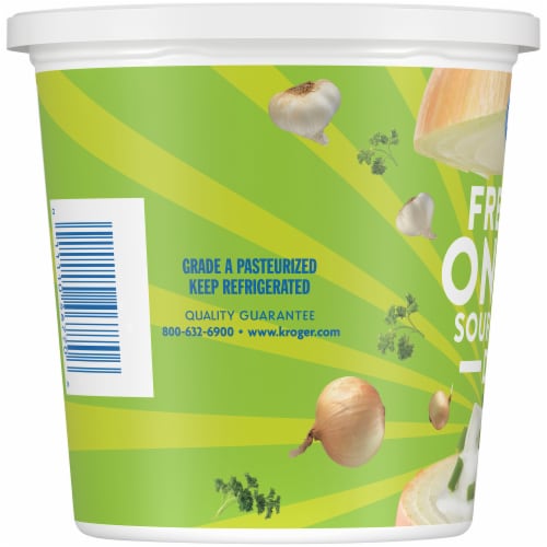 Kroger® French Onion Sour Cream Dip Tub Perspective: left