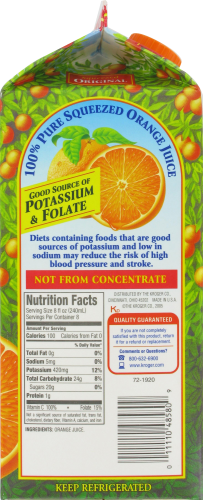 Kroger® Premium Original Orange Juice Perspective: left
