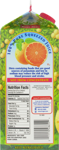 Kroger®  Premium Ruby Red Grapefruit Juice Perspective: left