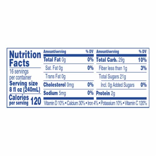 Kroger® 100% Orange Juice From Concentrate With Calcium Vitamins C & D Perspective: left