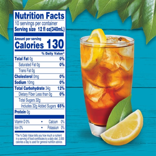 Kroger® Decaf Lemon Flavored Sweet Iced Tea Perspective: left