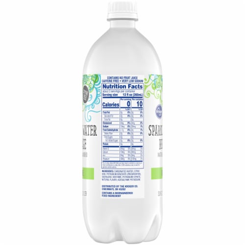 Kroger® Key Lime Flavored Sparkling Bottled Water Perspective: left