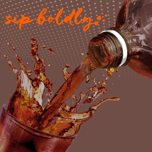 Big K® Root Beer Caffeine Free Soda Bottle Perspective: left