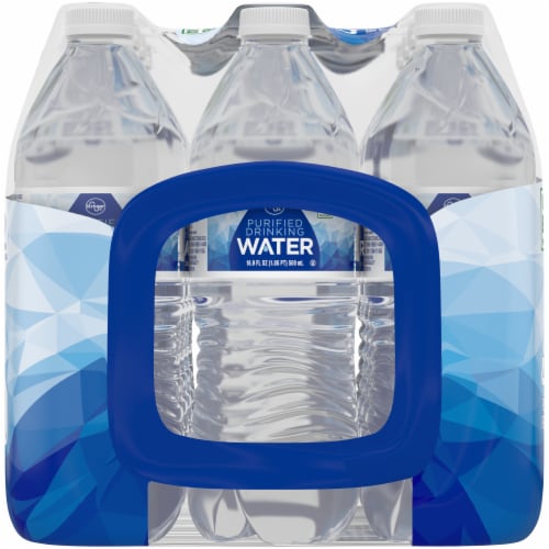 Kroger® Purified Drinking Bottled Water Perspective: left