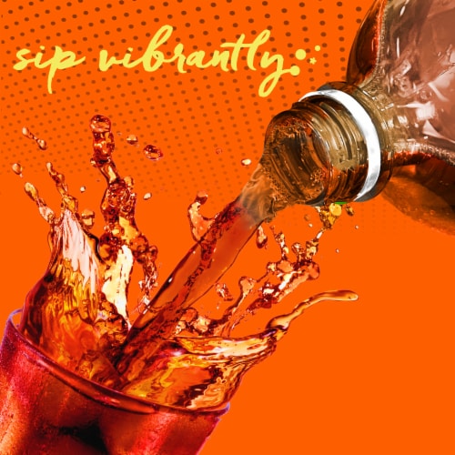 Big K® Orange Caffeine Free Soda Bottle Perspective: left