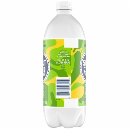 Kroger® Lemon Lime Flavored Seltzer Water Cans Perspective: left