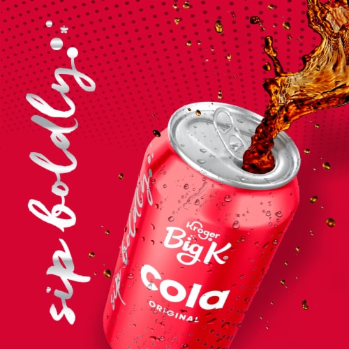 Big K® Cola Soda Cans Perspective: left