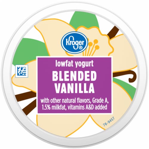 Kroger® Vanilla Low Fat Yogurt Tub Perspective: left