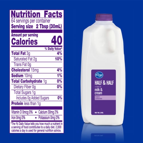 Kroger® Half & Half, 1/2 gal - Kroger