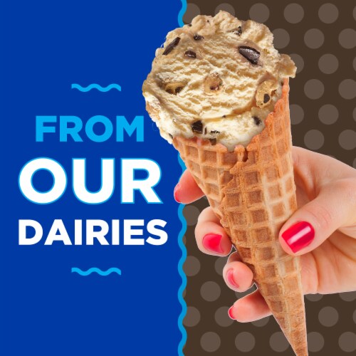 Kroger® Deluxe Jammed Chocolate Chip Cookie Dough Frozen Dairy Dessert Pint Perspective: left