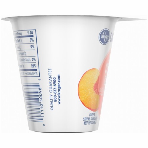 Kroger® CarbMaster™ Peach Low Fat Cottage Cheese Perspective: left