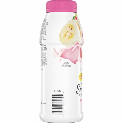 Senor Gusto™ Strawberry Banana Drinkable Yogurt Smoothie Perspective: left