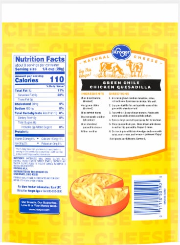 Kroger® Queso Quesadilla Shredded Cheese Perspective: left