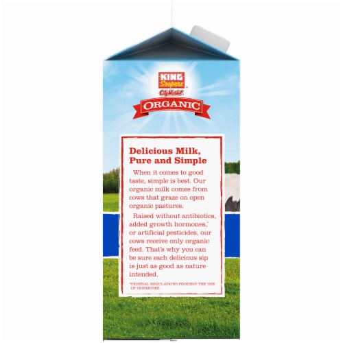 King Soopers City Market Organic 2% Reduced Fat Milk Perspective: left