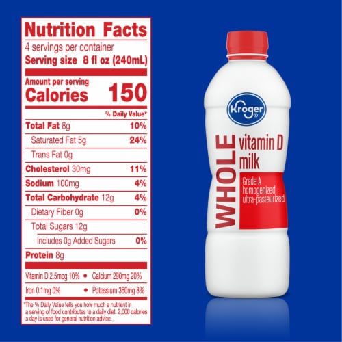Kroger® Vitamin D Whole Milk Perspective: left
