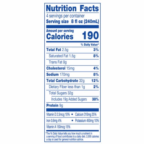 Kroger® Low Fat Chocolate Milk Perspective: left