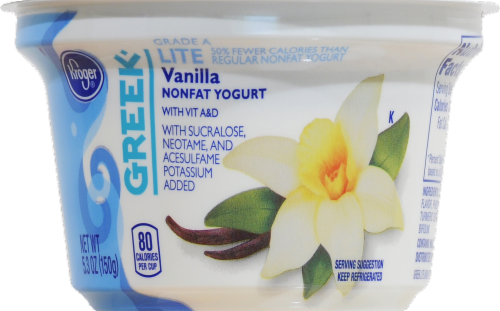 Kroger®  Lite Vanilla Greek Yogurt Perspective: left
