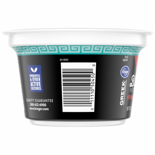 Kroger® Blended Strawberry Flavor Nonfat Greek Yogurt Perspective: left