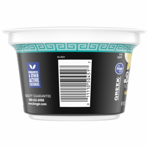 Kroger® Blended Vanilla Nonfat Greek Yogurt Cup Perspective: left
