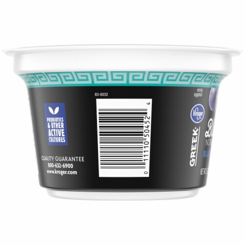 Kroger® Blended Blueberry Flavor Nonfat Greek Yogurt Perspective: left