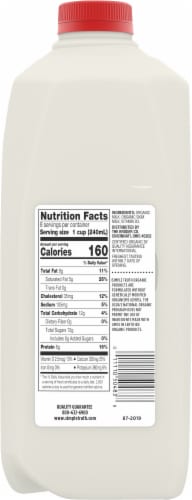 Simple Truth Organic™ Whole Vitamin D Milk Perspective: left