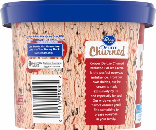 Kroger® Deluxe Churned Lactose Free No Sugar Added Cherry Cordial Ice Cream Tub Perspective: left