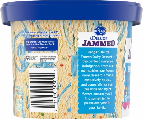 Kroger® Deluxe Jammed Birthday Bash Ice Cream Perspective: left