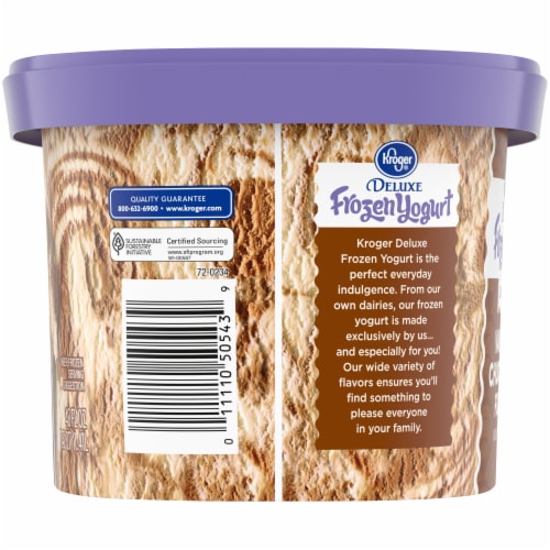 Kroger® Deluxe Lowfat Vanilla Chocolate Fudge Frozen Yogurt Perspective: left