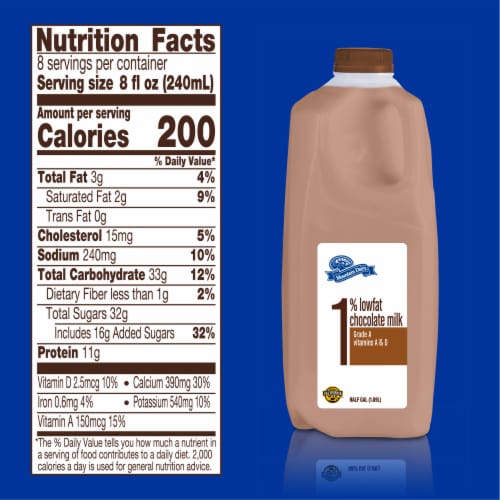 Mountain Dairy Chocolate Milk Perspective: left