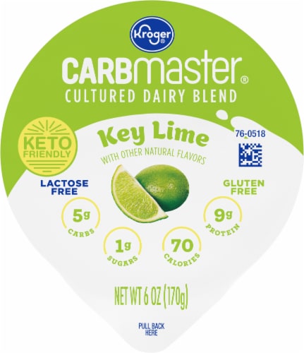 Kroger Carbmaster Key Lime Lowfat Yogurt Cup Perspective: left