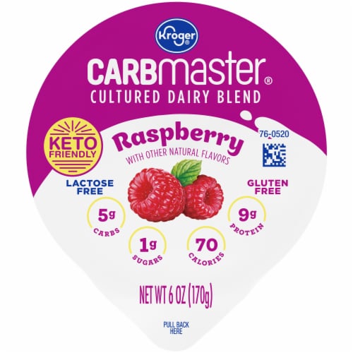 Kroger Carbmaster Raspberry Lowfat Yogurt Cup Perspective: left