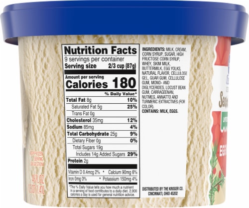 Kroger® Deluxe Season's Best Egg Nog Ice Cream Perspective: left