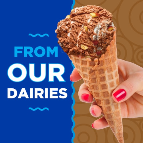 Kroger® Deluxe Rocky Road Ice Cream Tub Perspective: left
