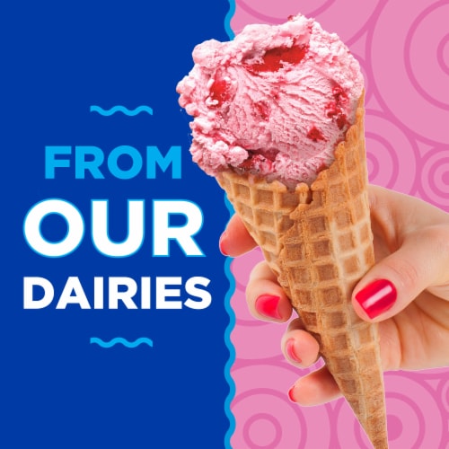 Kroger® Deluxe Strawberry Surf Ice Cream Tub Perspective: left