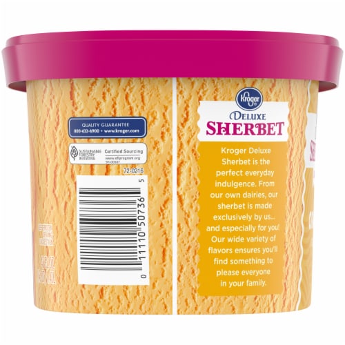 Kroger® Deluxe Low Fat Orange Sherbet Perspective: left