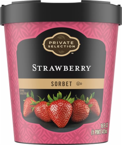 Private Selection® Strawberry Sorbet Pint Perspective: left