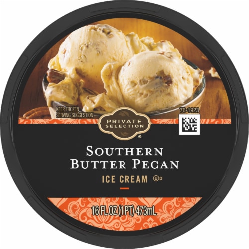 Private Selection® Southern Butter Pecan Ice Cream Pint Perspective: left