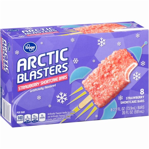 Kroger® Arctic Blasters Strawberry Shortcake Ice Cream Bars Perspective: left