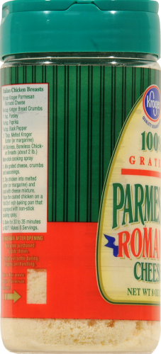 Kroger® Grated Parmesan Romano Cheese Perspective: left