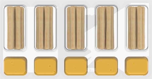 Kroger® Cheese Dip 'N' Crackers Sticks Multipack Perspective: left