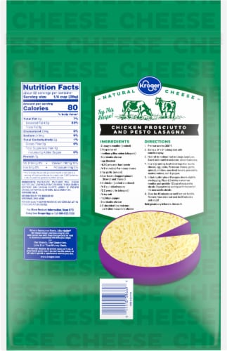 Kroger® Mozzarella Shredded Cheese Family Size Perspective: left